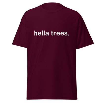 HELLA TREES Maroon front mockup