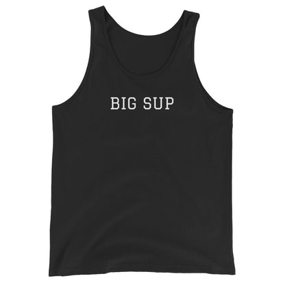 WHITE BOY SUMMER - Sup? - "Big Sup" - Classic Cotton Tank Top - Tank Top Black