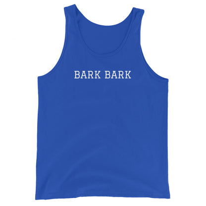 WHITE BOY SUMMER - Big Dog - "Bark Bark" - Classic Cotton Tank Top - Tank Top True Royal