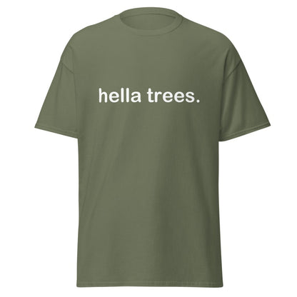 HELLA TREES Military Green front mockup