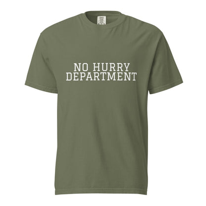 NO HURRY DEPARTMENT Moss front mockup