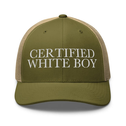 CERTIFIED WHITE BOY Moss/ Khaki front mockup