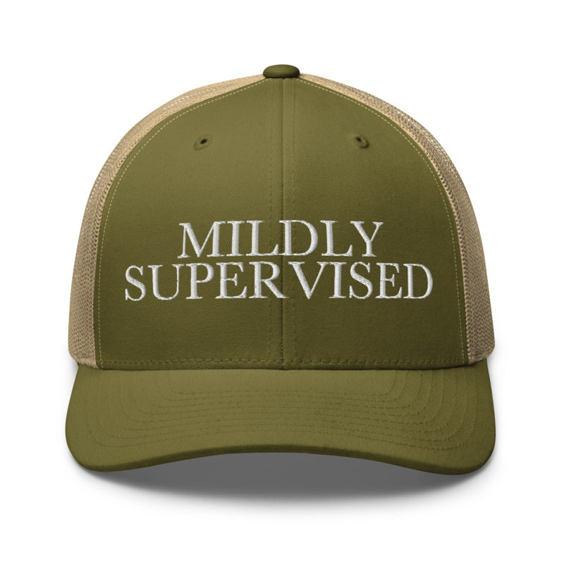 MILDLY SUPERVISED Moss/ Khaki front mockup