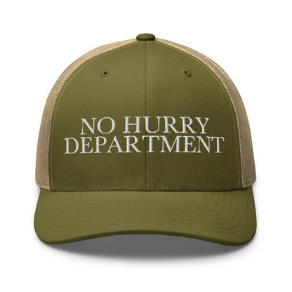 NO HURRY DEPARTMENT Moss/ Khaki front mockup