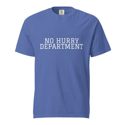NO HURRY DEPARTMENT Mystic Blue front mockup