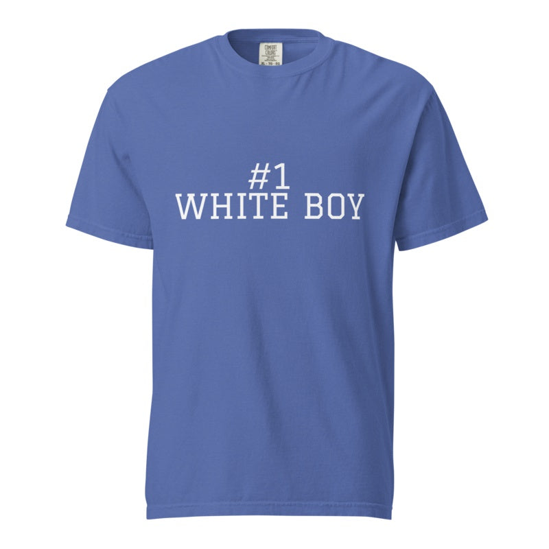 #1 WHITE BOY Mystic Blue front mockup