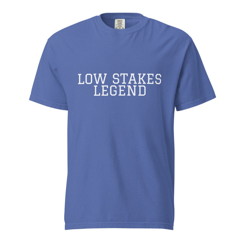LOW STAKES LEGEND Mystic Blue front mockup