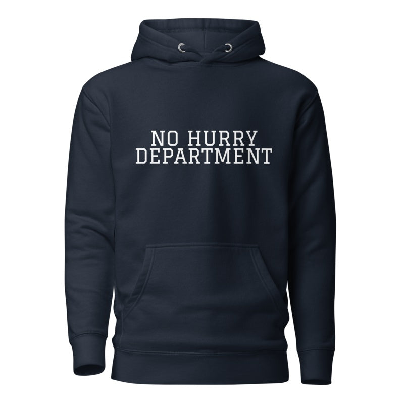NO HURRY DEPARTMENT Navy Blazer front mockup