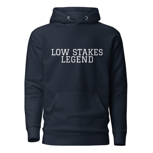 LOW STAKES LEGEND Navy Blazer front mockup