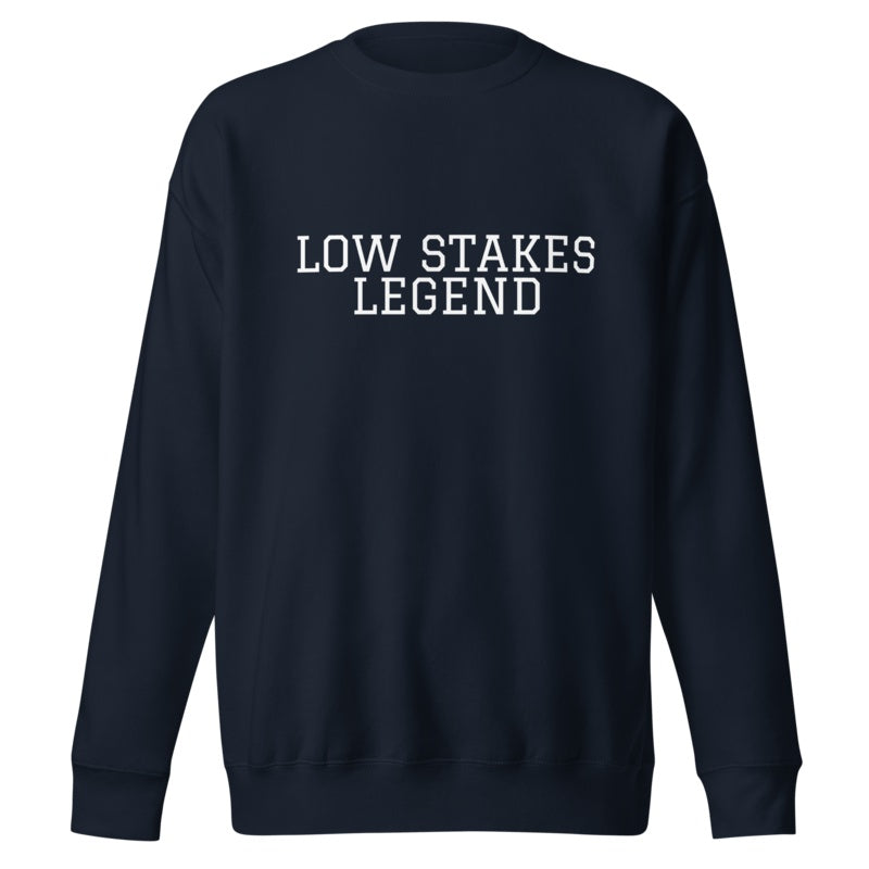 LOW STAKES LEGEND Navy Blazer front mockup
