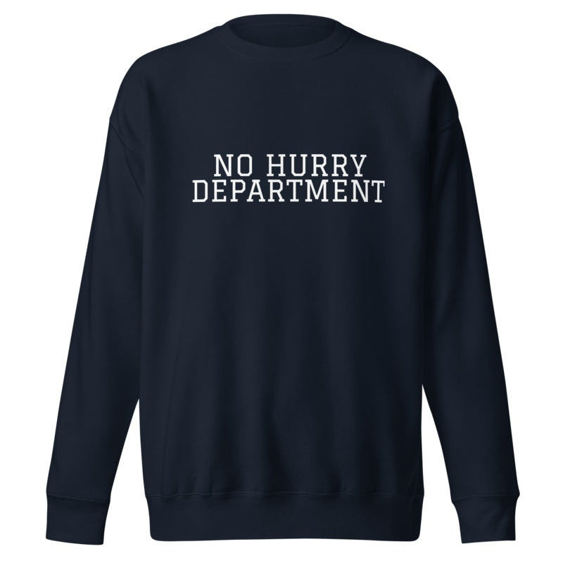 NO HURRY DEPARTMENT Navy Blazer front mockup