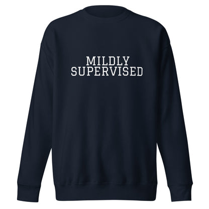 MILDLY SUPERVISED Navy Blazer front mockup