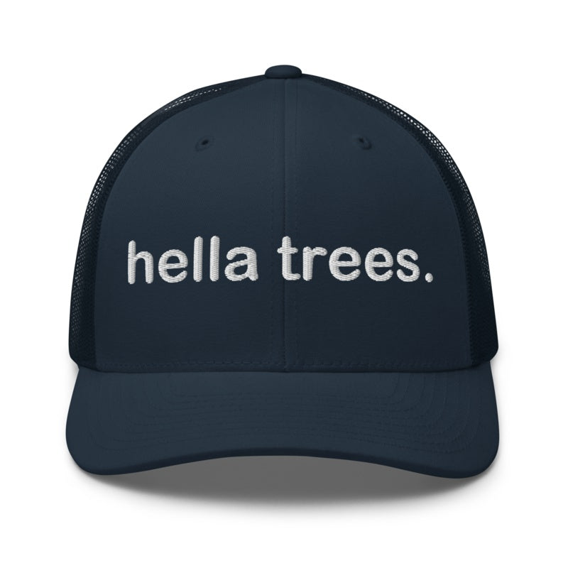 HELLA TREES Navy front mockup
