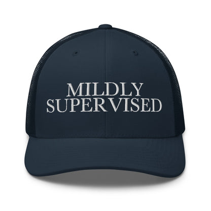 MILDLY SUPERVISED Navy front mockup