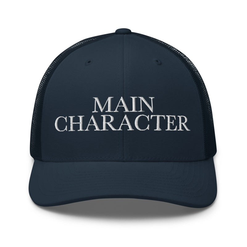 MAIN CHARACTER Navy front mockup