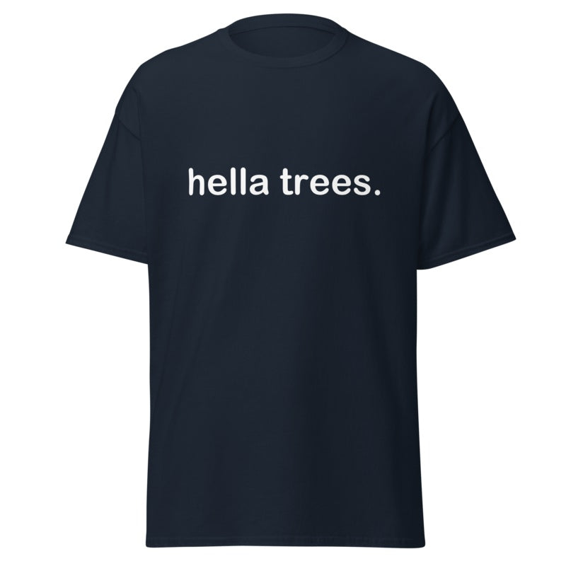 HELLA TREES Navy front mockup