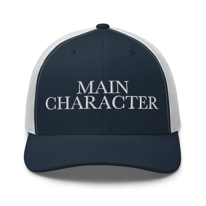 MAIN CHARACTER Navy/ White front mockup