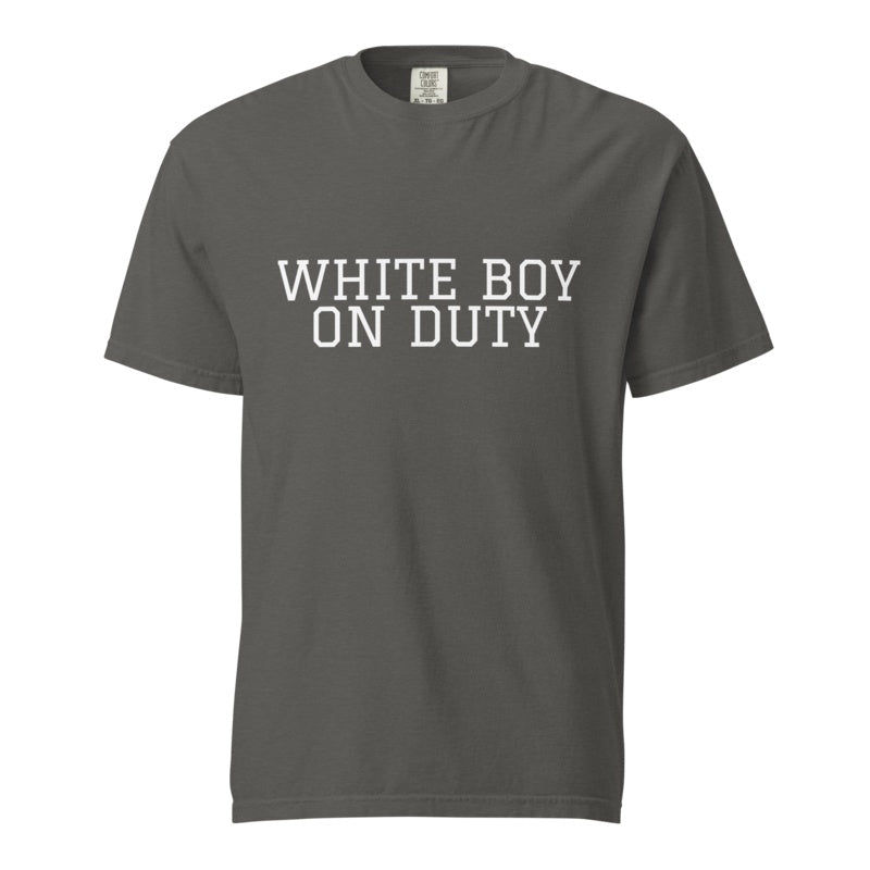 WHITE BOY ON DUTY Pepper front mockup