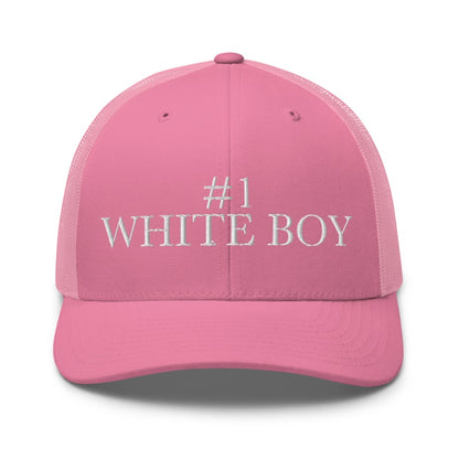 #1 WHITE BOY Pink front mockup