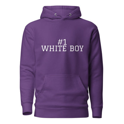 #1 WHITE BOY Purple front mockup