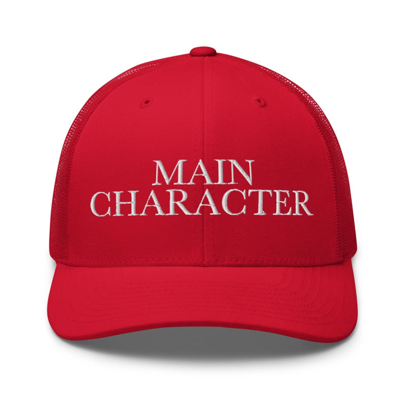 MAIN CHARACTER Red front mockup