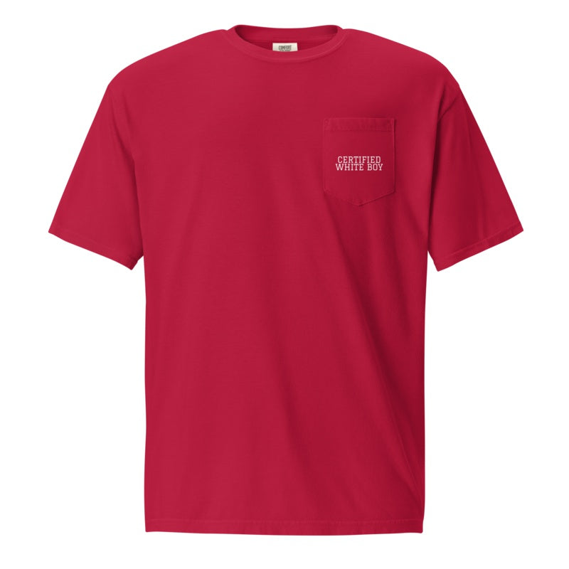 CERTIFIED WHITE BOY Red front mockup