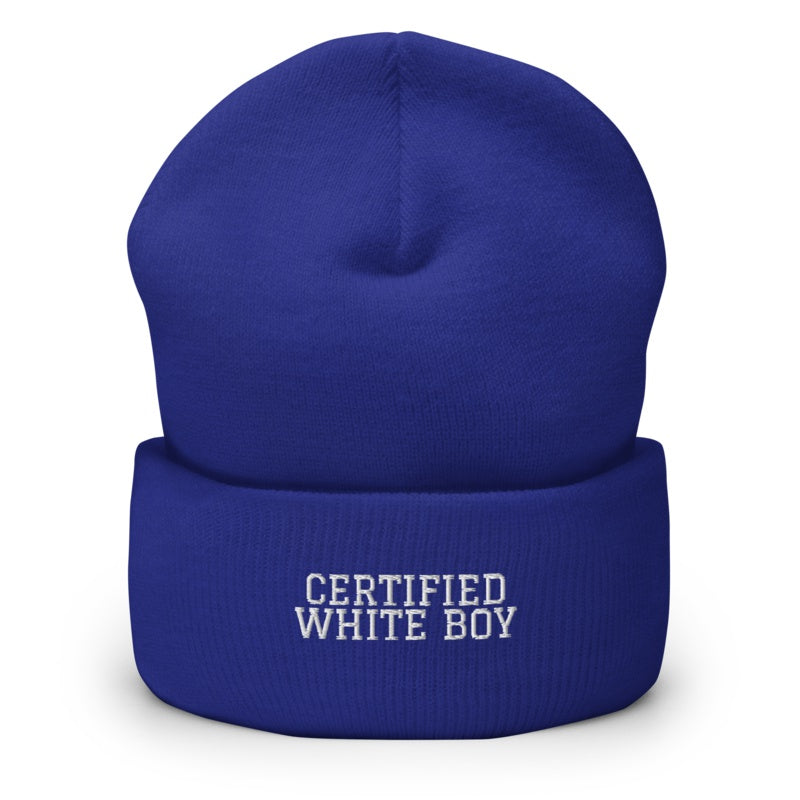 CERTIFIED WHITE BOY Royal front mockup