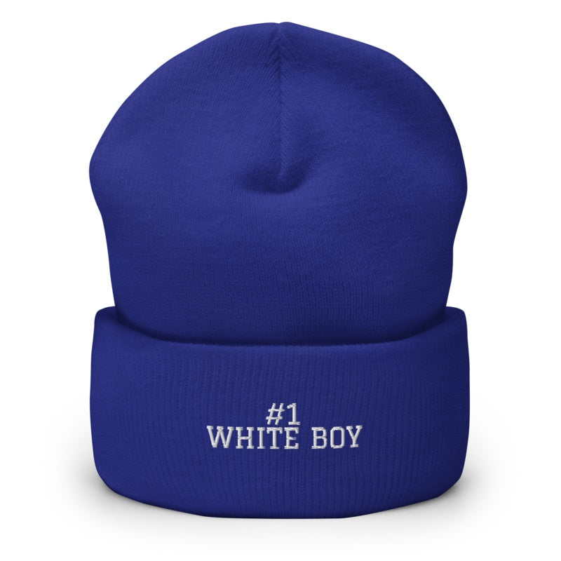 #1 WHITE BOY Royal front mockup