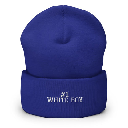 #1 WHITE BOY Royal front mockup