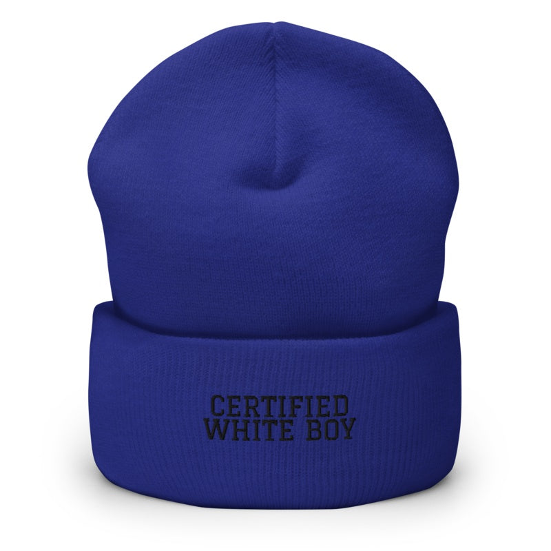 CERTIFIED WHITE BOY Royal front mockup