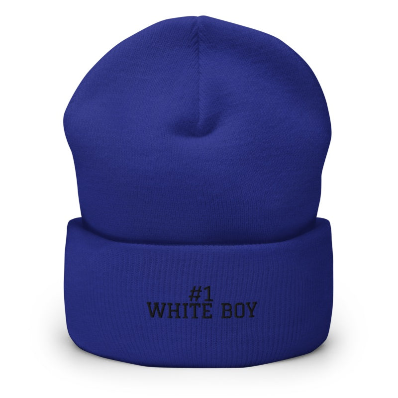 #1 WHITE BOY Royal front mockup