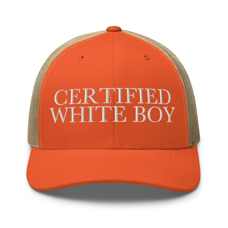 CERTIFIED WHITE BOY Rustic Orange/ Khaki front mockup