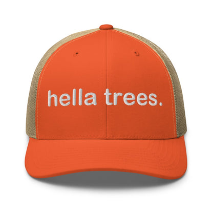 HELLA TREES Rustic Orange/ Khaki front mockup