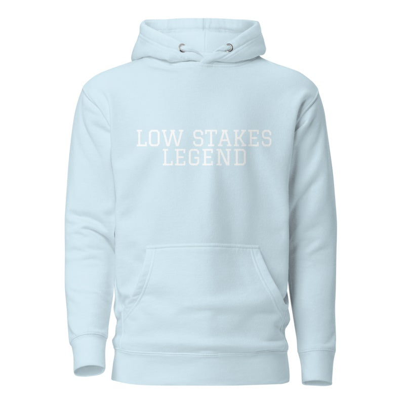 LOW STAKES LEGEND Sky Blue front mockup