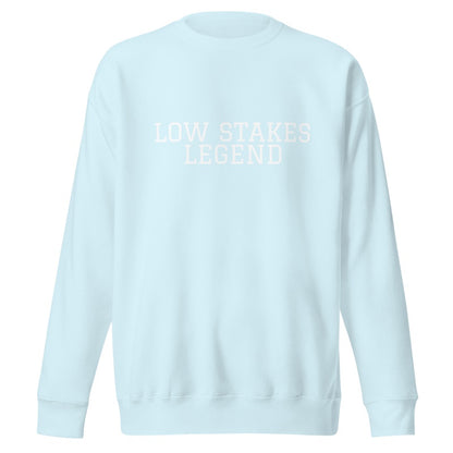 LOW STAKES LEGEND Sky Blue front mockup