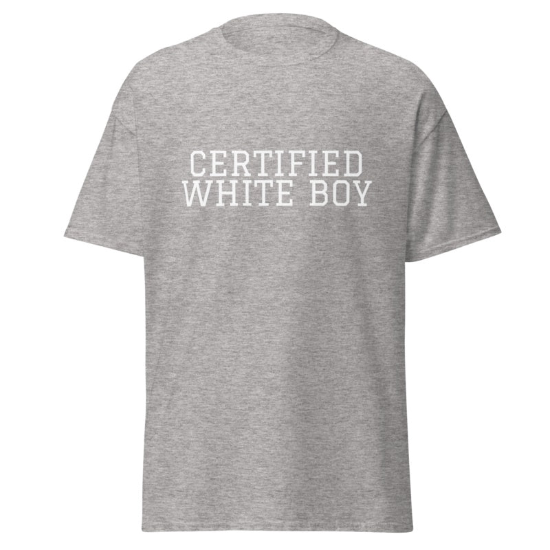 CERTIFIED WHITE BOY Sport Grey front mockup