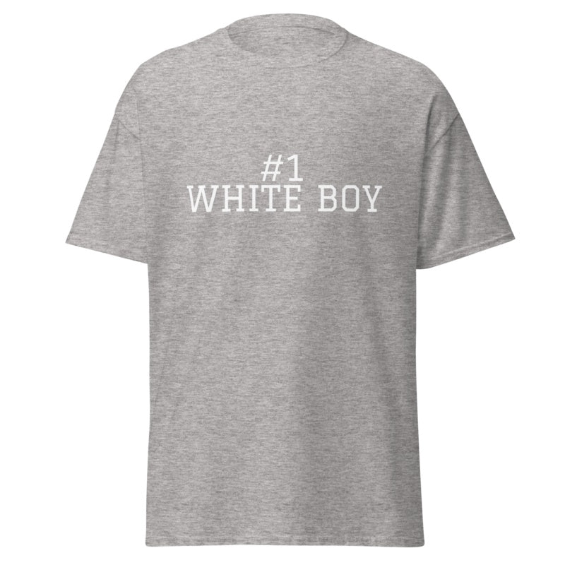 #1 WHITE BOY Sport Grey front mockup