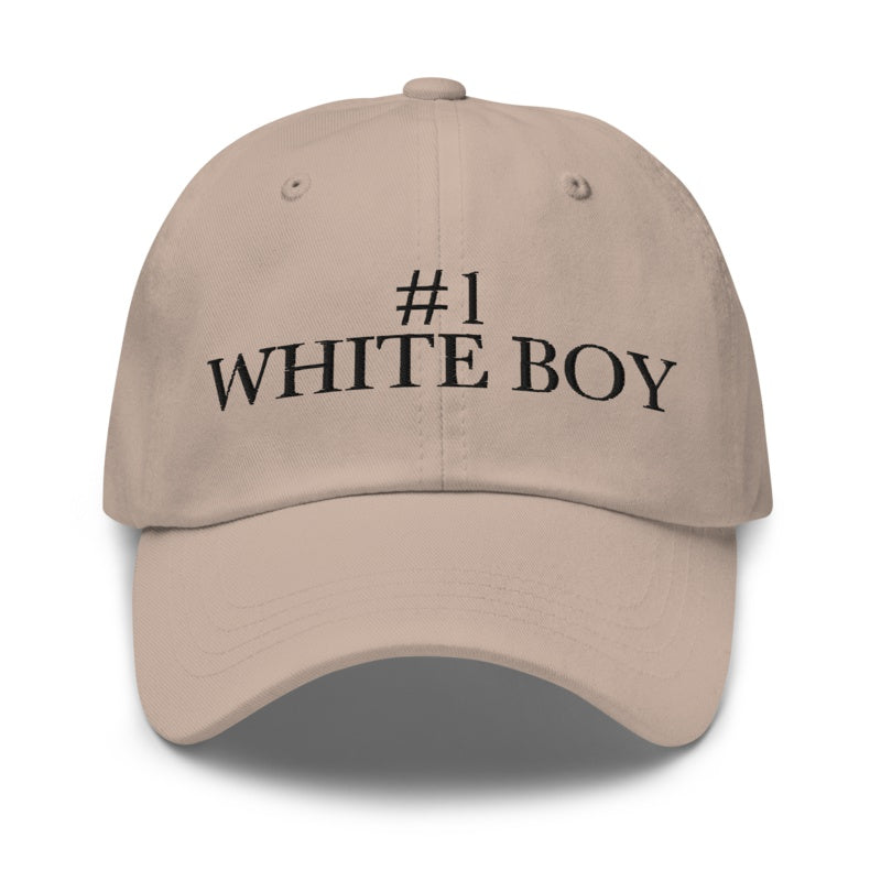 #1 WHITE BOY Stone front mockup