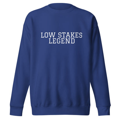 LOW STAKES LEGEND Team Royal front mockup