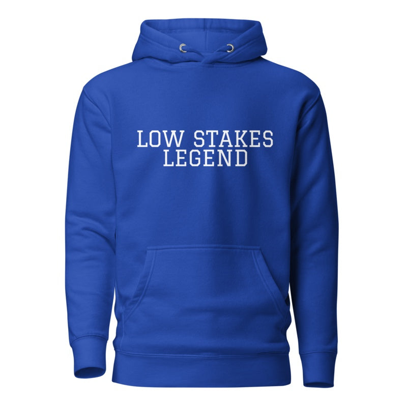 LOW STAKES LEGEND Team Royal front mockup