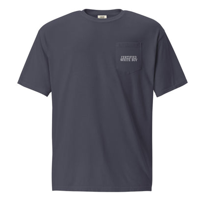 CERTIFIED WHITE BOY True Navy front mockup