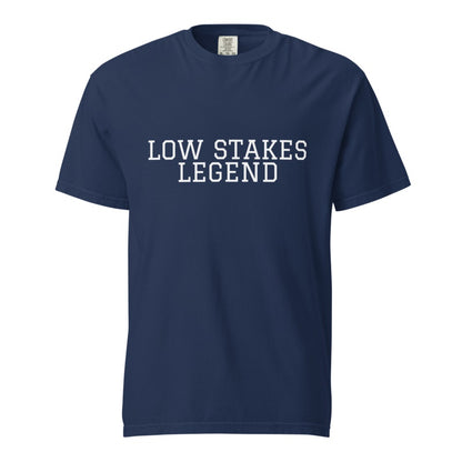 LOW STAKES LEGEND True Navy front mockup