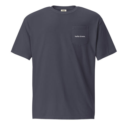 HELLA TREES True Navy front mockup