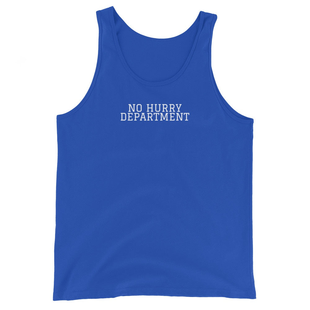 NO HURRY DEPARTMENT True Royal front mockup