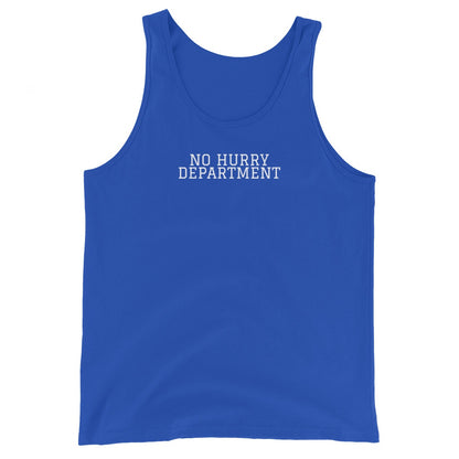 NO HURRY DEPARTMENT True Royal front mockup