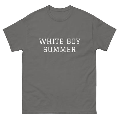 WHITE BOY SUMMER - Originals - "White Boy Summer" - Classic Cotton Tee - T-Shirt Charcoal