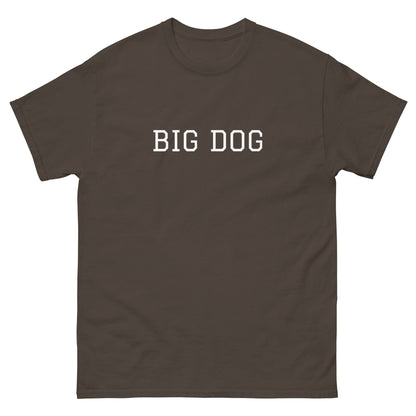 WHITE BOY SUMMER - Big Dog - "Big Dog" - Classic Cotton Tee - T-Shirt Dark Chocolate