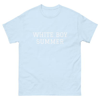 WHITE BOY SUMMER - Originals - "White Boy Summer" - Classic Cotton Tee - T-Shirt Light Blue