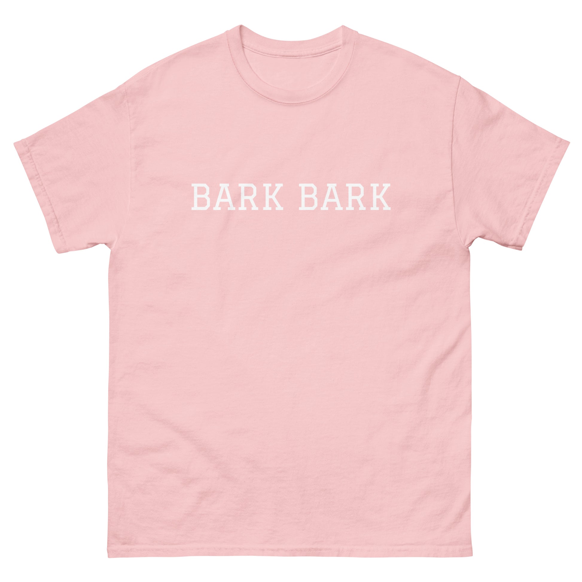 WHITE BOY SUMMER - Big Dog - "Bark Bark" - Classic Cotton Tee - T-Shirt Light Pink