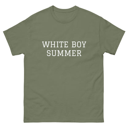 WHITE BOY SUMMER - Originals - "White Boy Summer" - Classic Cotton Tee - T-Shirt Military Green